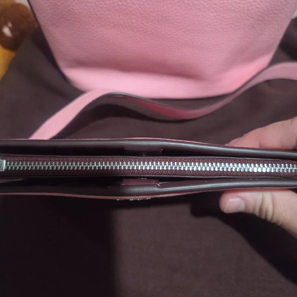 Pink Leather Coach bag and wallet - Picture 9 of 16